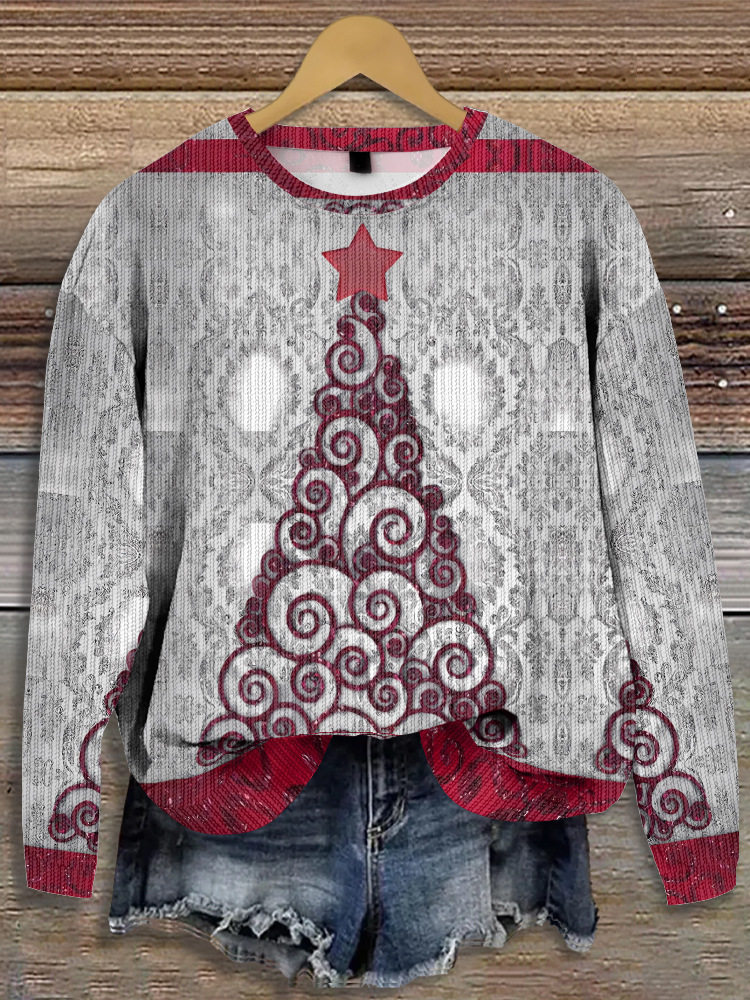 Casual Long Sleeve Hoodie Christmas Zipper Fashion Regular Sweatshirt