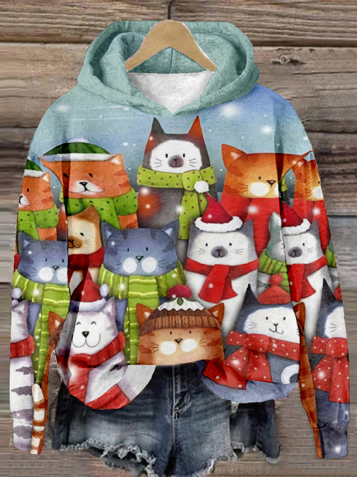 Fashion Long Sleeve Hoodie Ethnic Casual Regular Sweatshirt