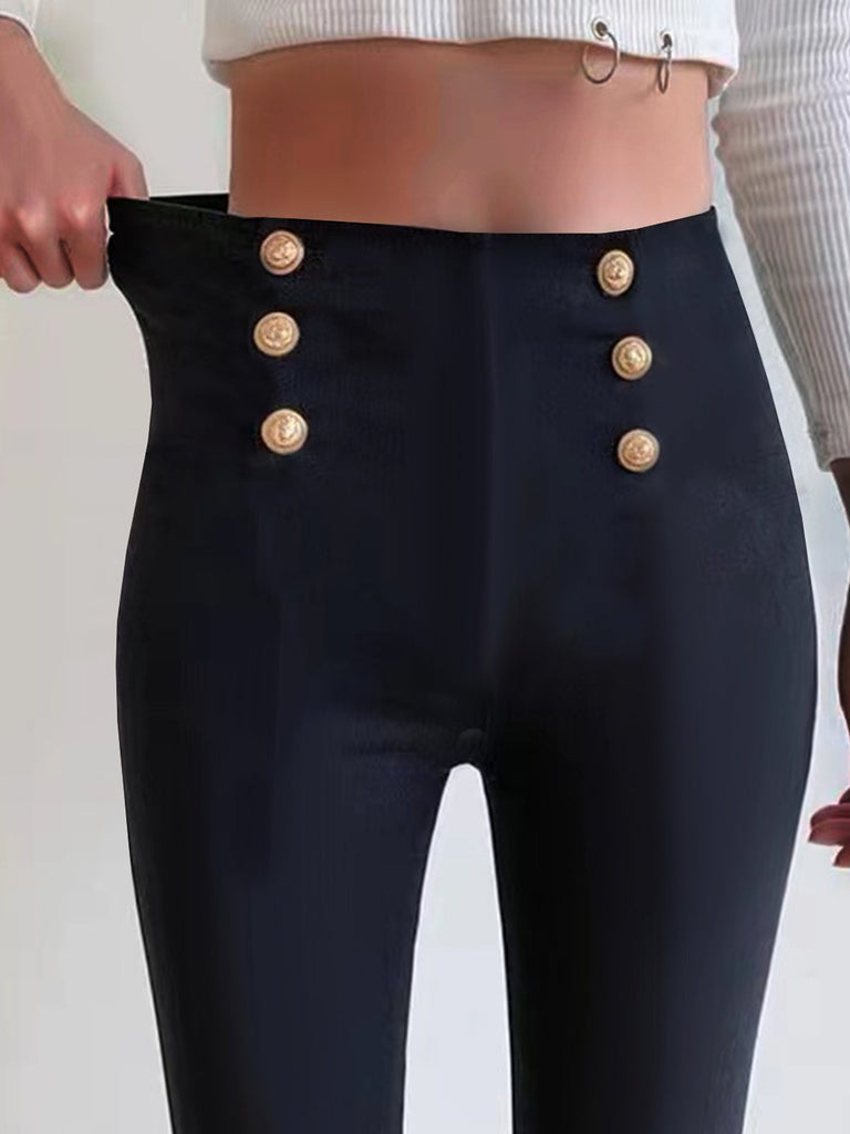 Fashion Plain Tight Long Leggings