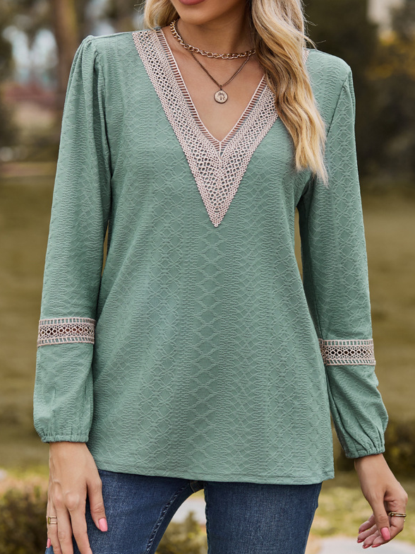Dark Green Women Blouses