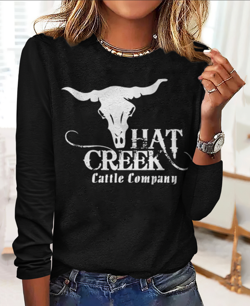 Crew Neck Long Sleeve Plaid Vintage Regular T-Shirt