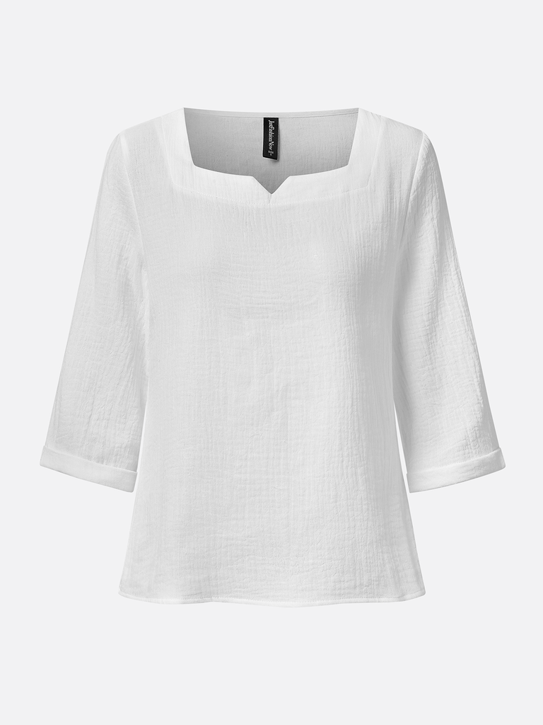 White Plus Size Blouses