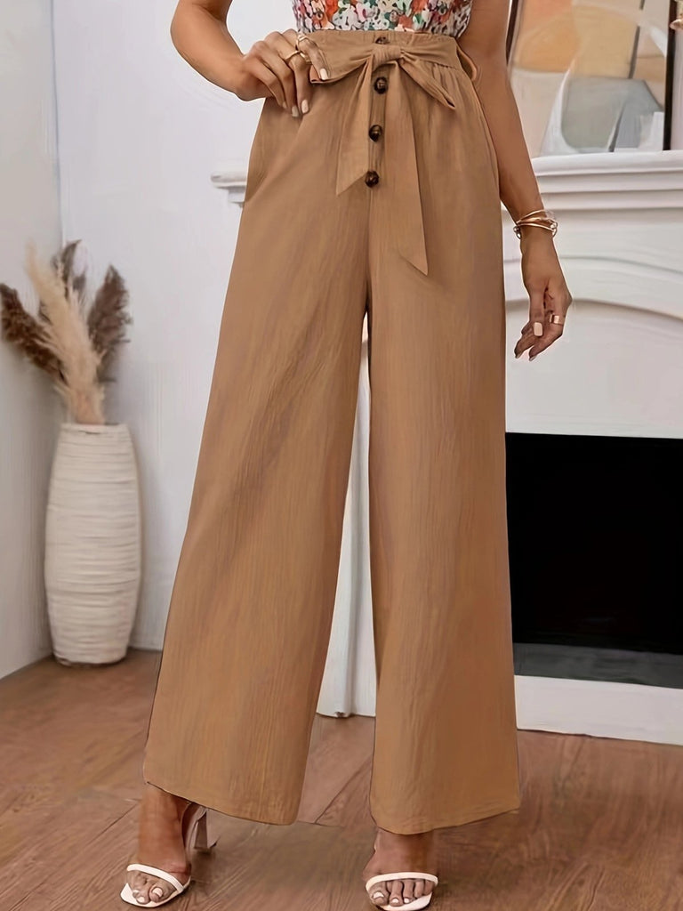Fashion Plain Loose Long Pants