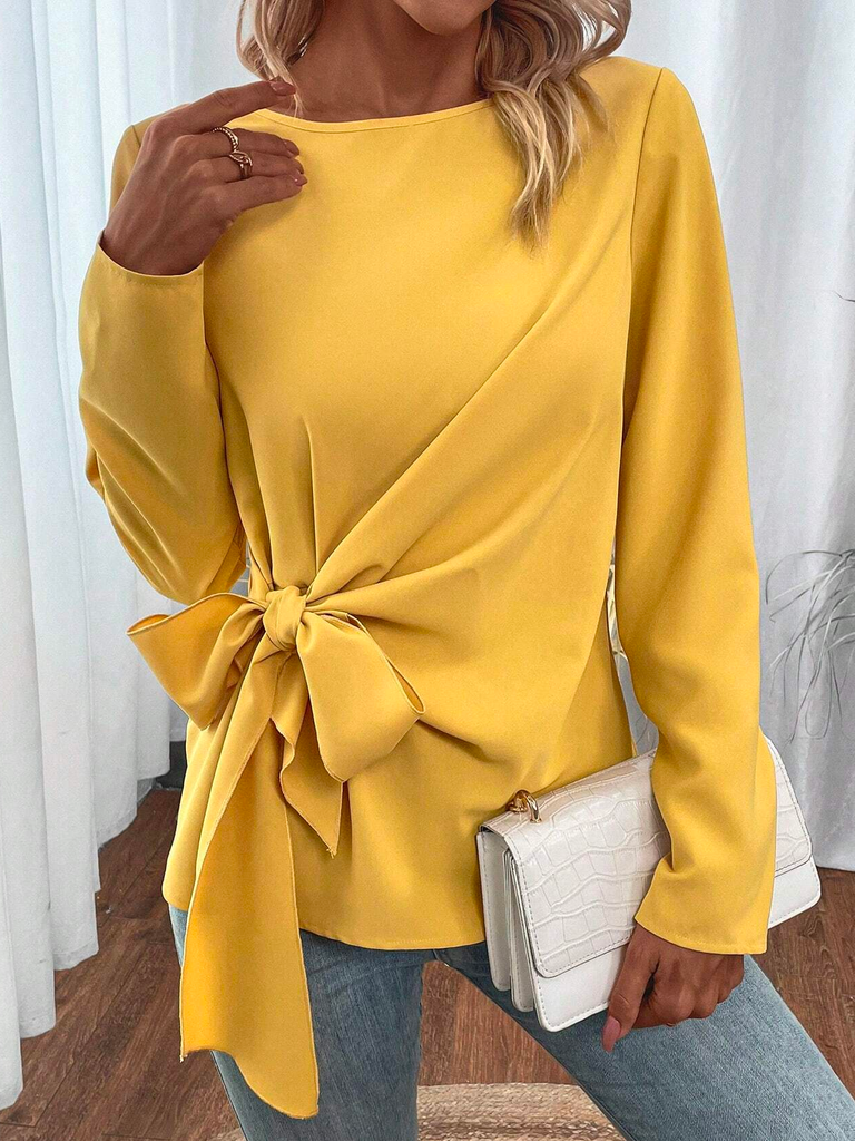 Fashion Crew Neck Long Sleeve Halloween Loose Regular Blouses