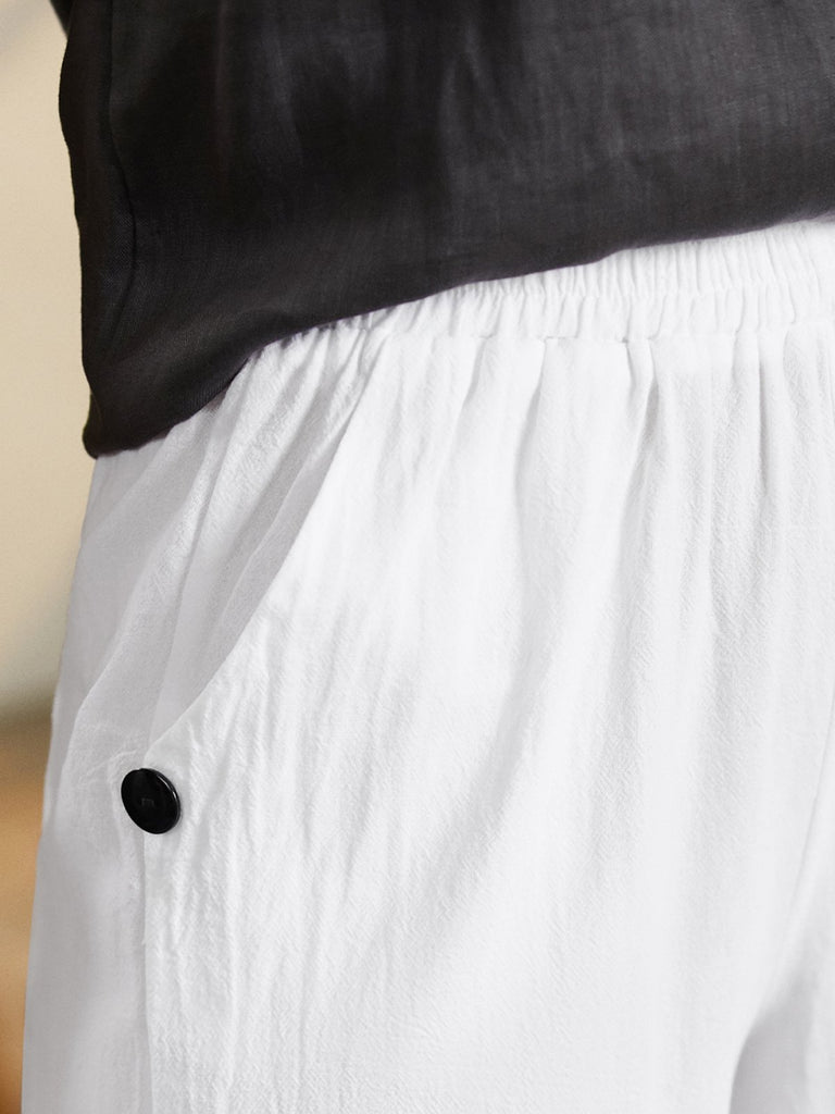 White Women Pants