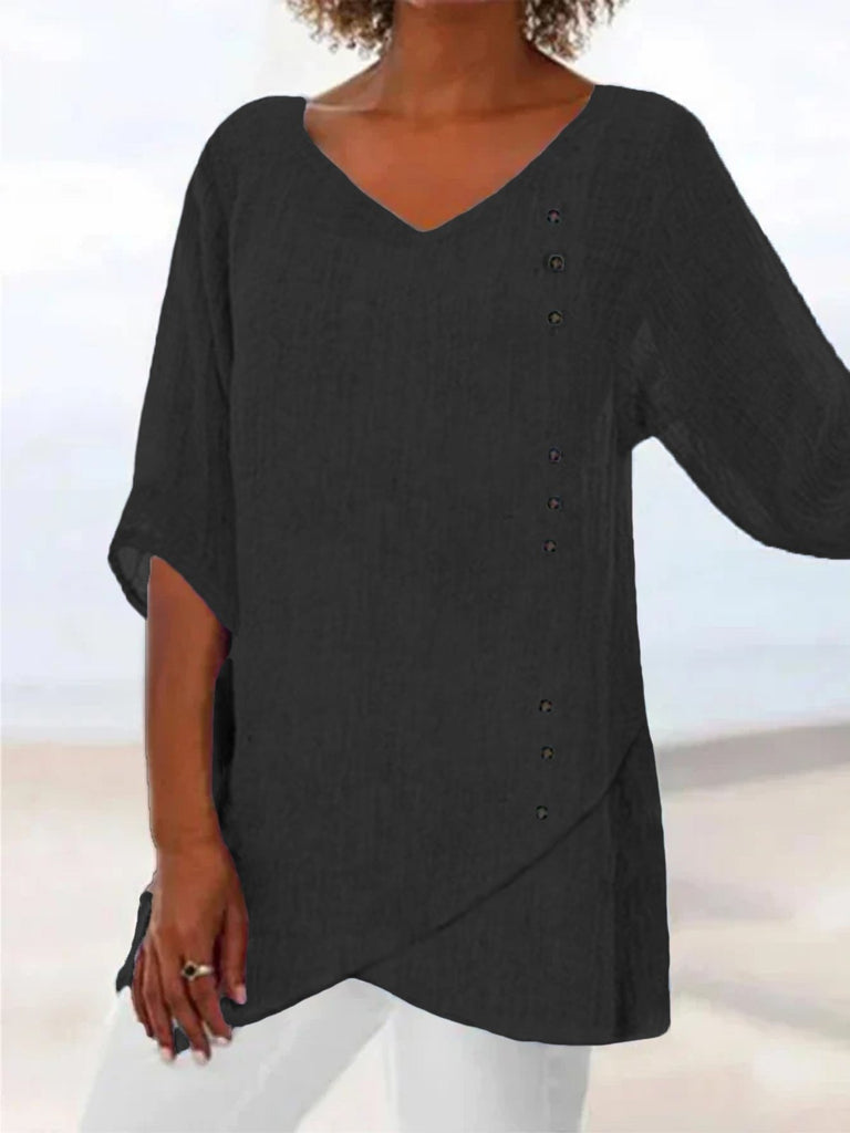 Blue Plus Size Blouses