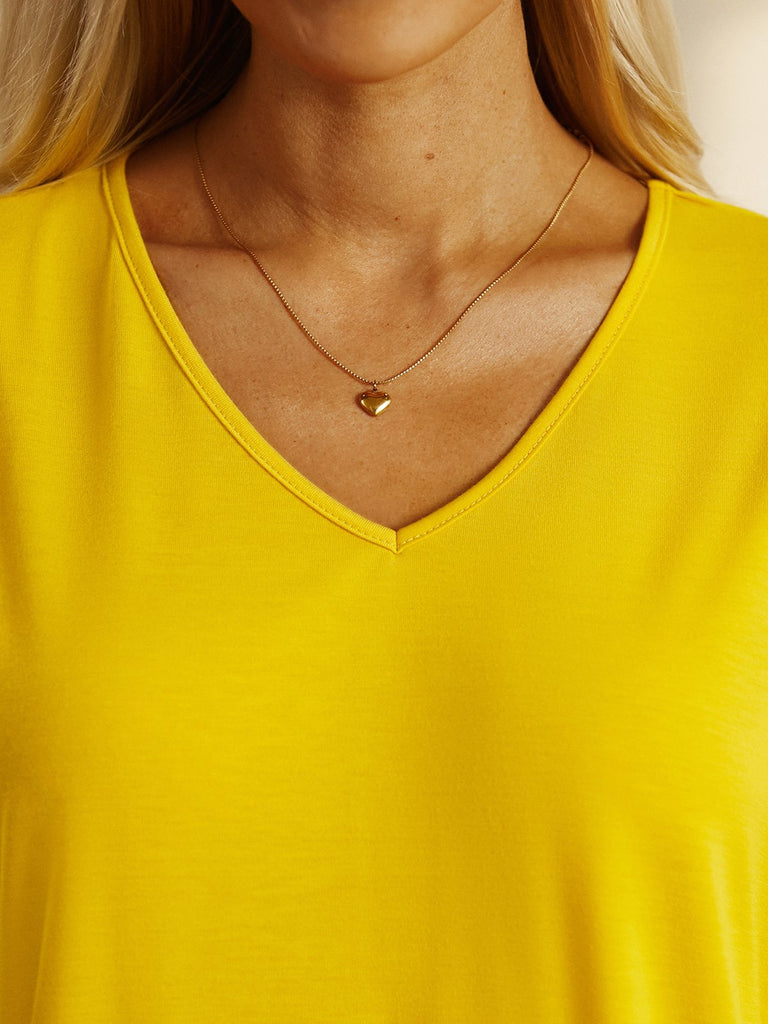Yellow Plus Size T-shirts