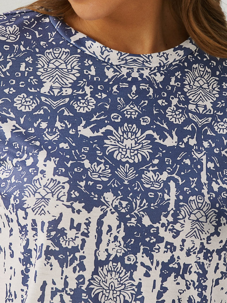 Blue Plus Size T-shirts