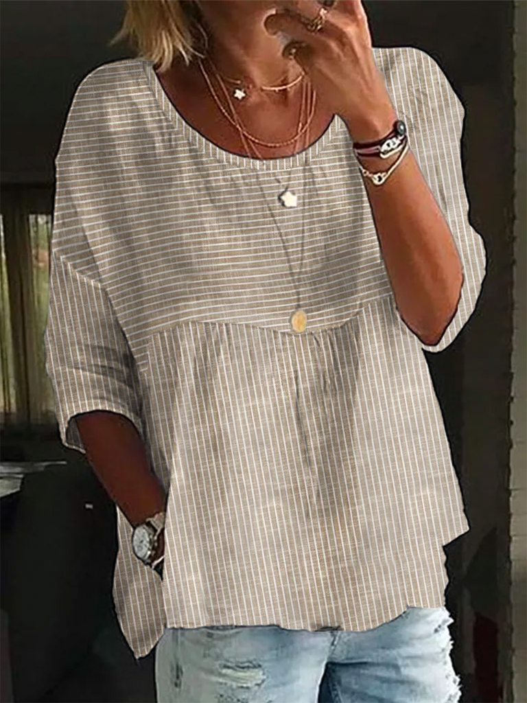 Blue Plus Size Blouses