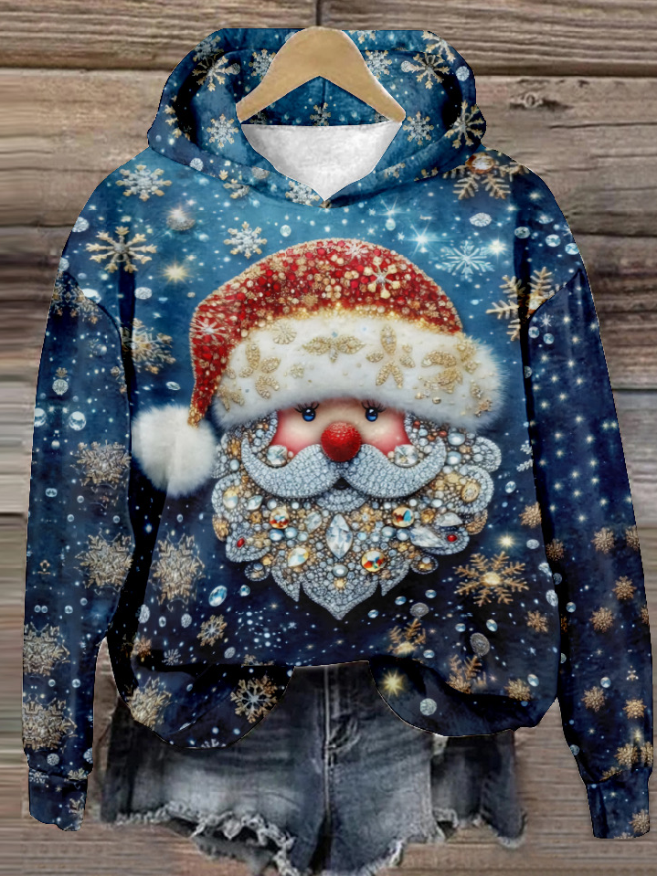 Casual Long Sleeve Hoodie Christmas Fashion Regular Sweatshirt