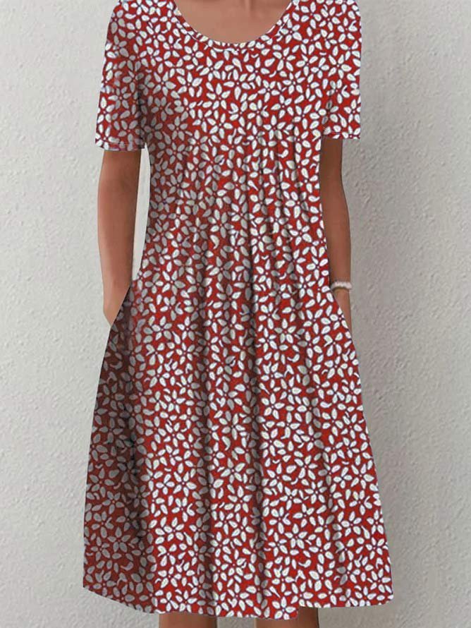 Blue Plus Size Midi Dresses