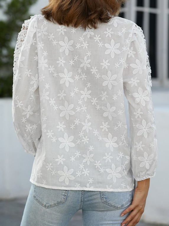 White Plus Size Blouses