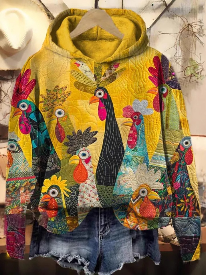 Fashion Long Sleeve Hoodie Turkey Casual Regular Sweatshirt