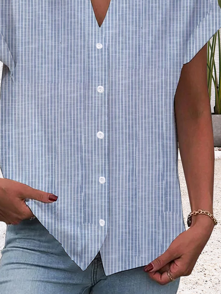 Blue Plus Size Shirts
