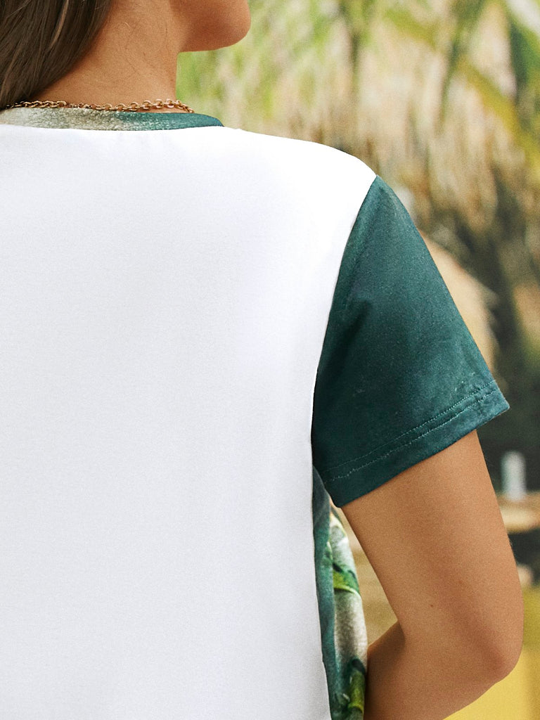 Multicolor Plus Size T-shirts