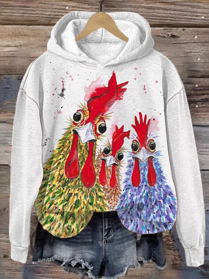 Casual Long Sleeve Hoodie Animal Fashion Regular Sweatshirt
