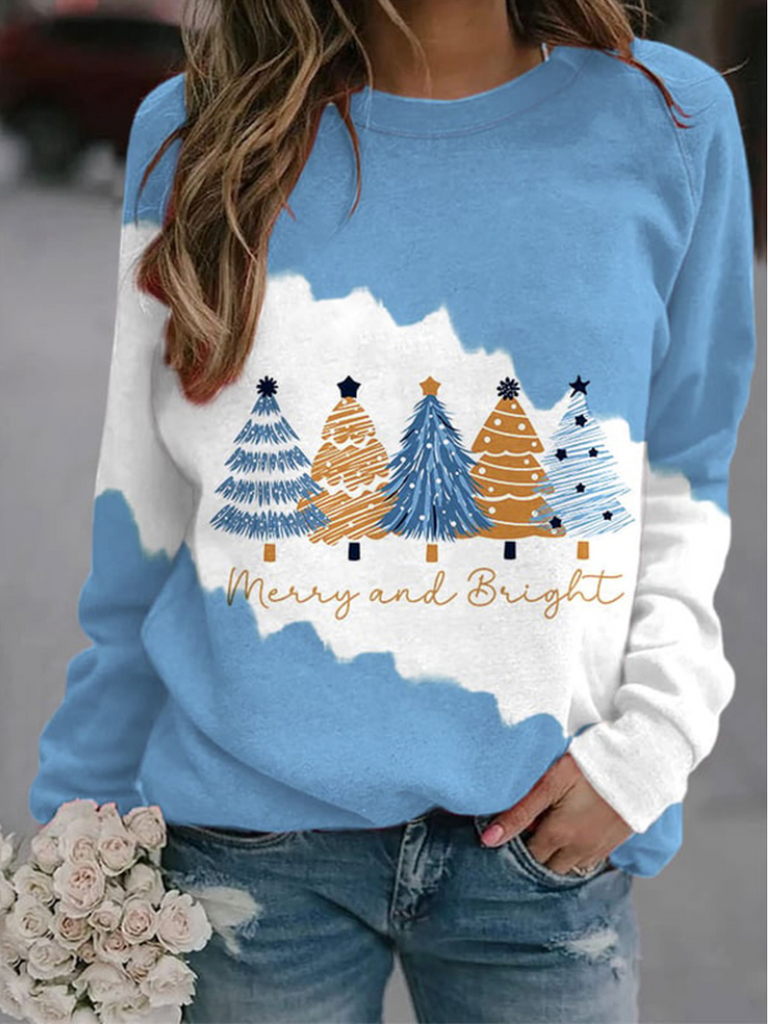 Crew Neck Long Sleeve Text Letters Casual Regular Sweatshirt