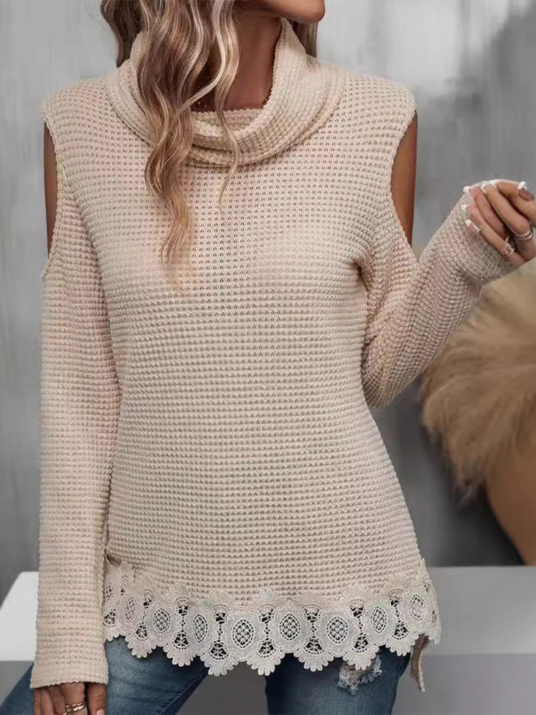 Loose Crew Neck Long Sleeve Plain Fashion Regular Blouses