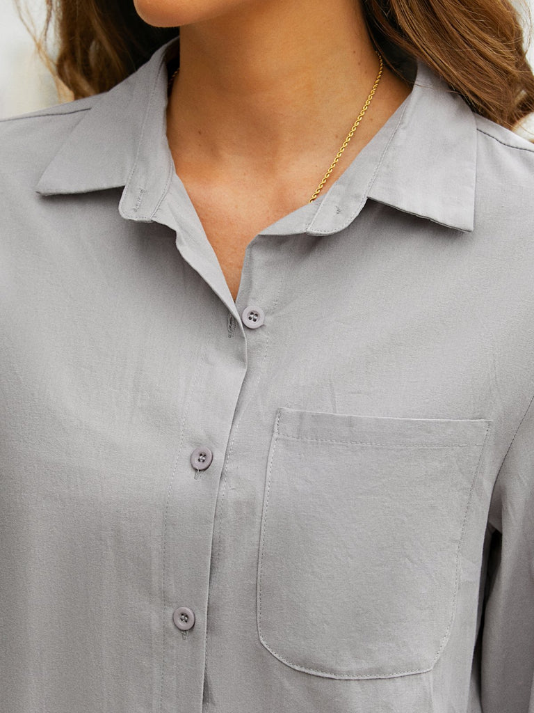 Grey Plus Size Shirts