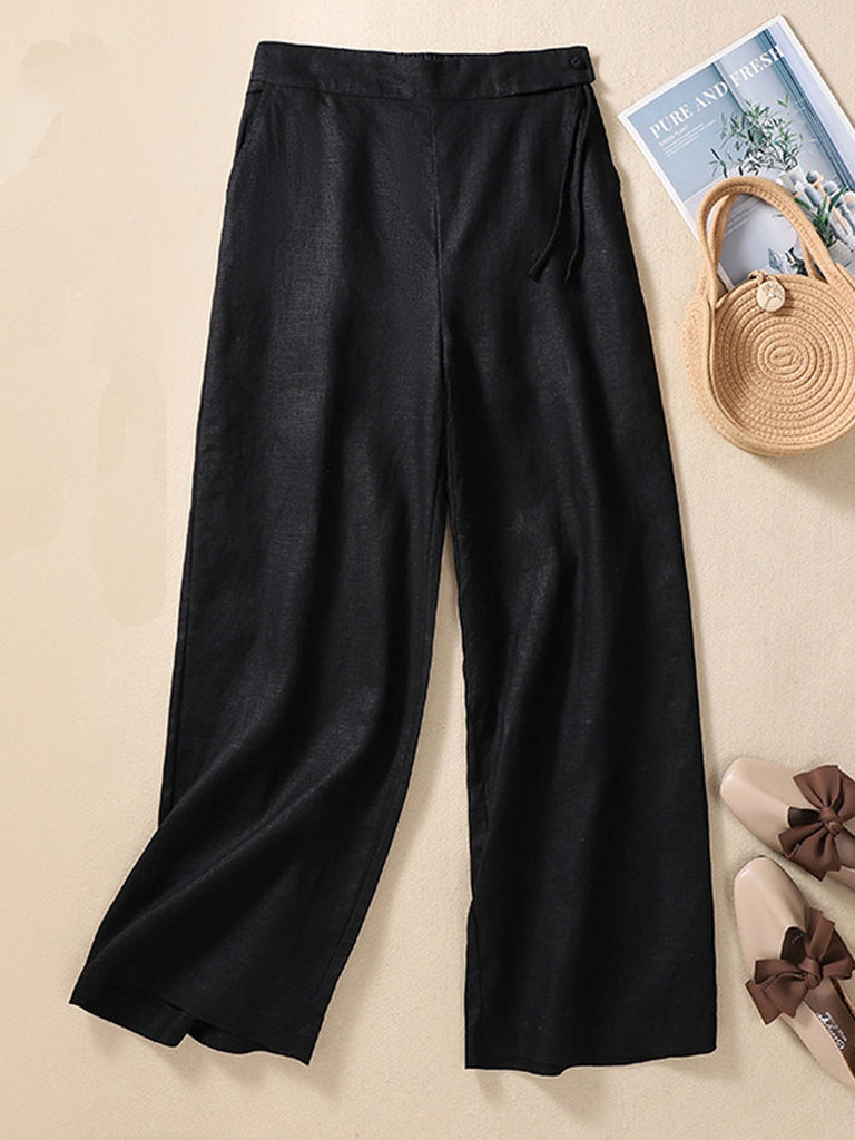 Dark Green Women Pants