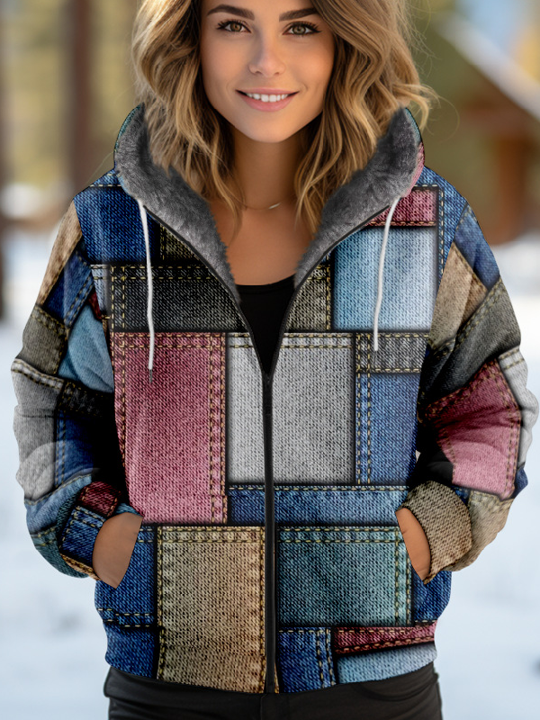 Blue Plus Size Jackets