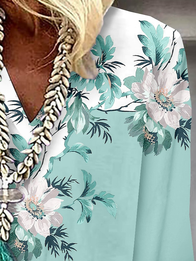 Green Plus Size Blouses