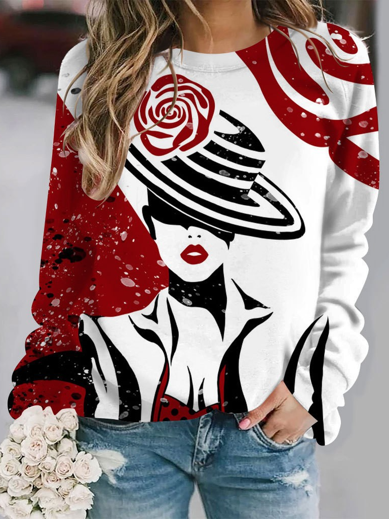 Multicolor Plus Size Hoodies & Sweatshirts