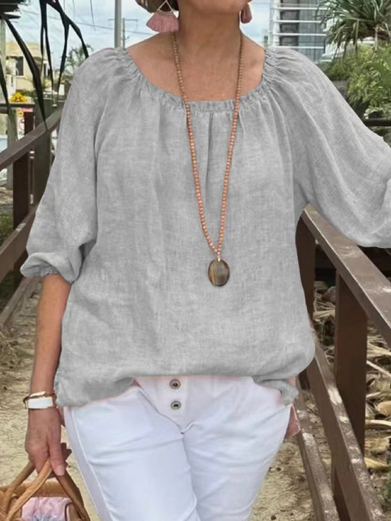 Light Gray Women Blouses