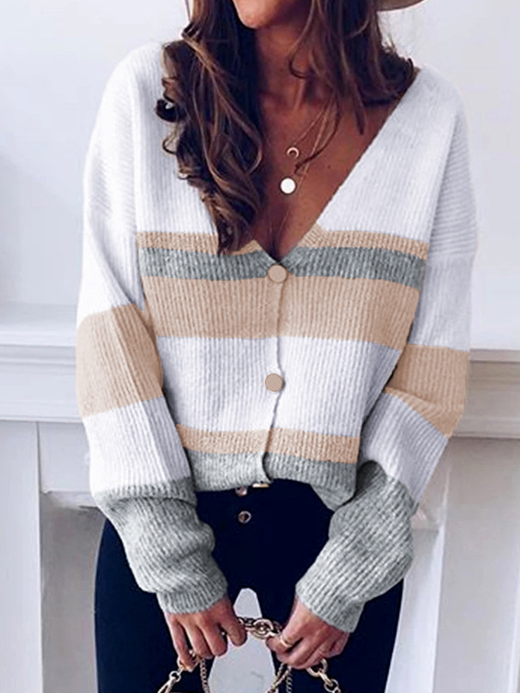 Loose Long Sleeve Plain Fashion Regular Sweater