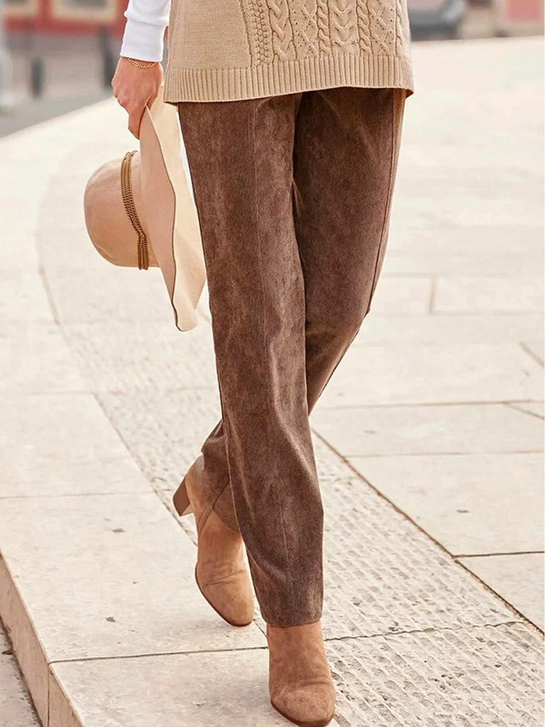 Fashion Plain Loose Long Pants
