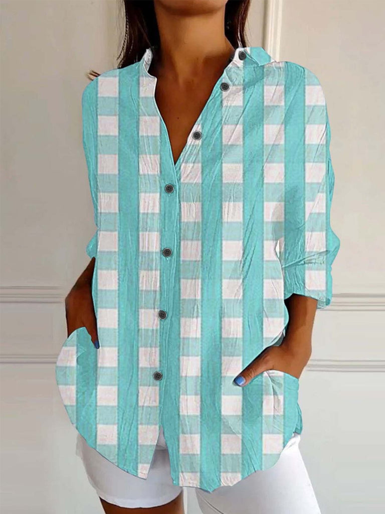 Blue Plus Size Shirts