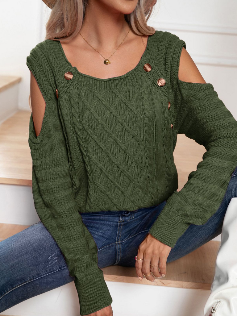 Army Green Women Sweaters