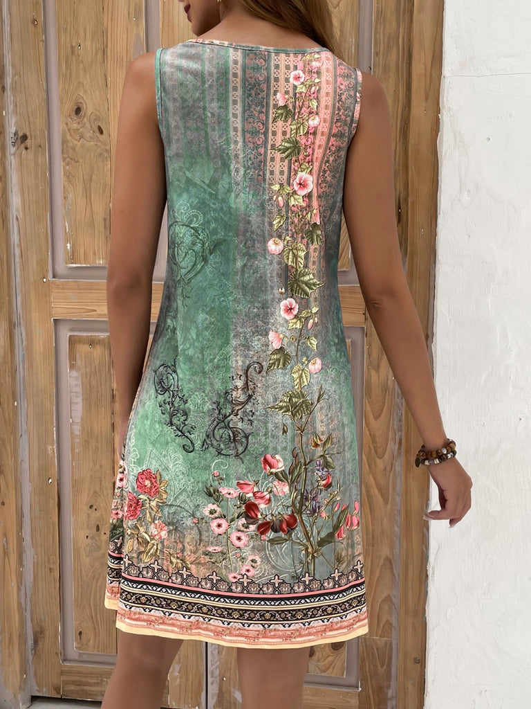 Multicolor Short Dresses