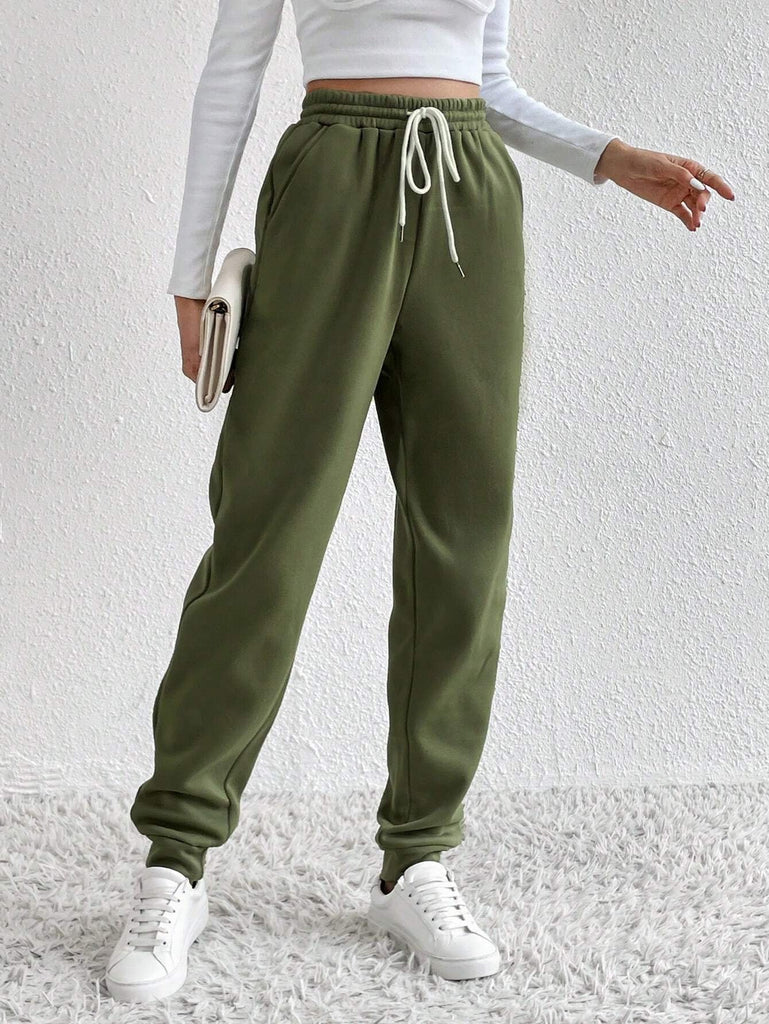 Gray Women Pants