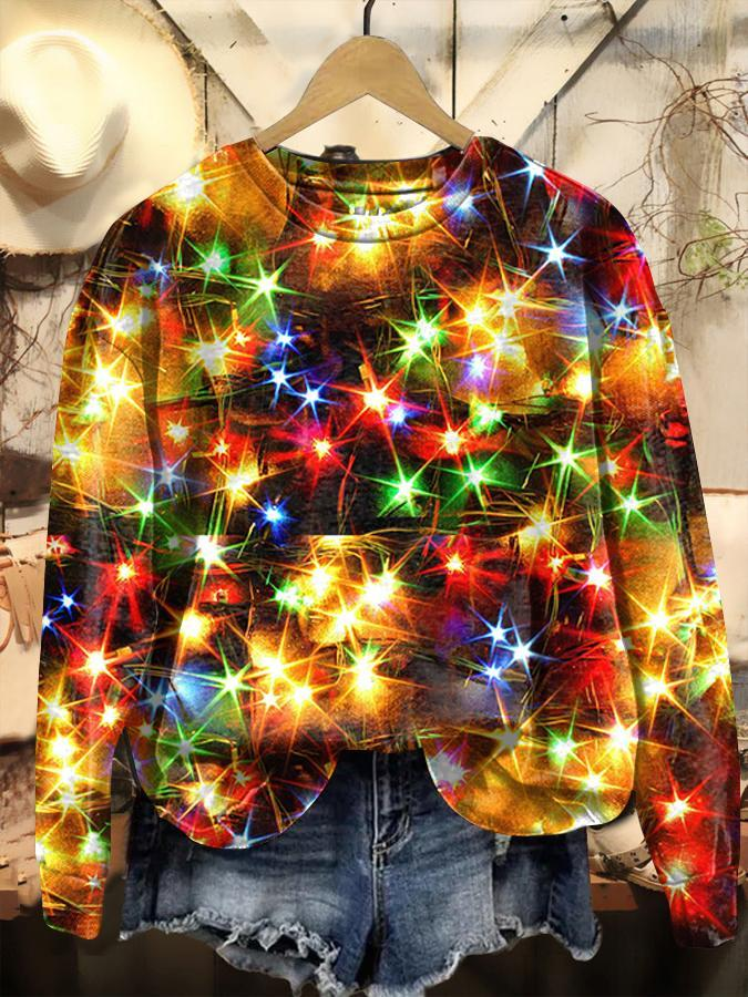 Casual Crew Neck Long Sleeve Geometric Fashion Regular Sweatshirt