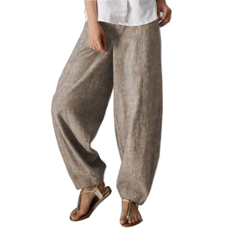 Gray Women Pants