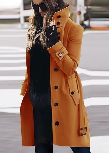 Deep Gray Women Coats