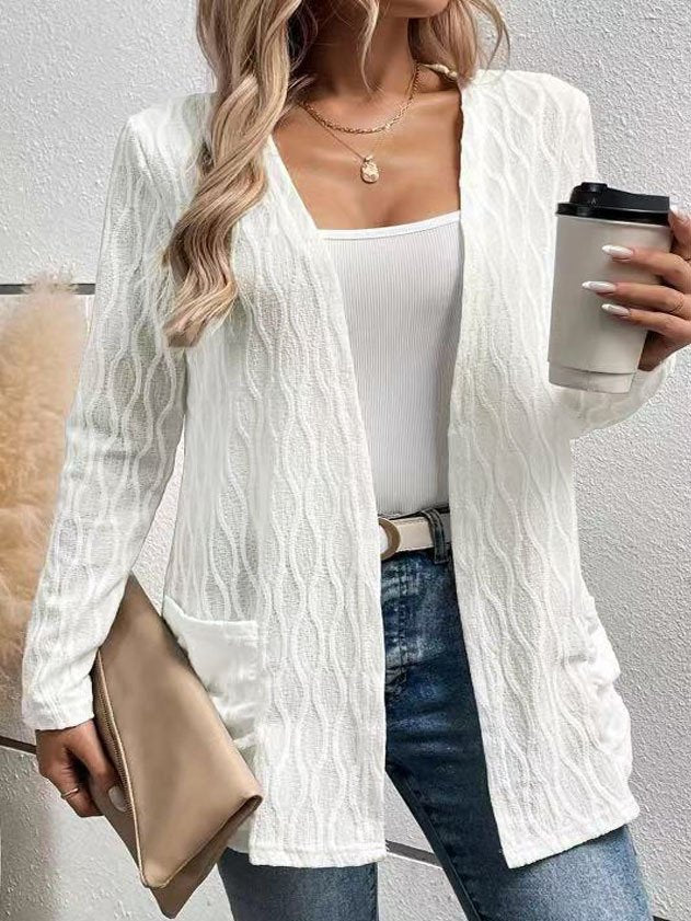 Loose Long Sleeve Plain Fashion Regular Jacket
