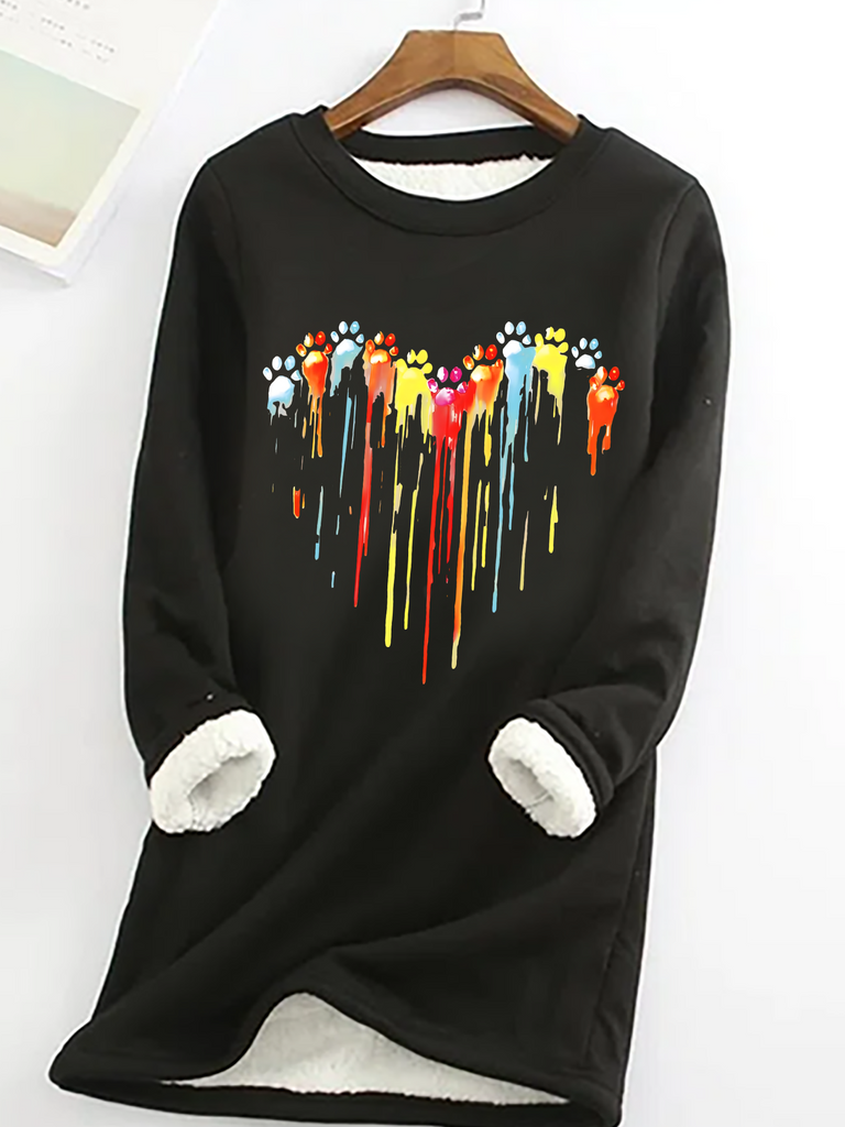 Crew Neck Long Sleeve Text Letters Casual Regular Sweatshirt