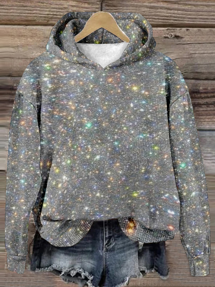 Fashion Long Sleeve Hoodie Abstract Casual Regular Sweatshirt
