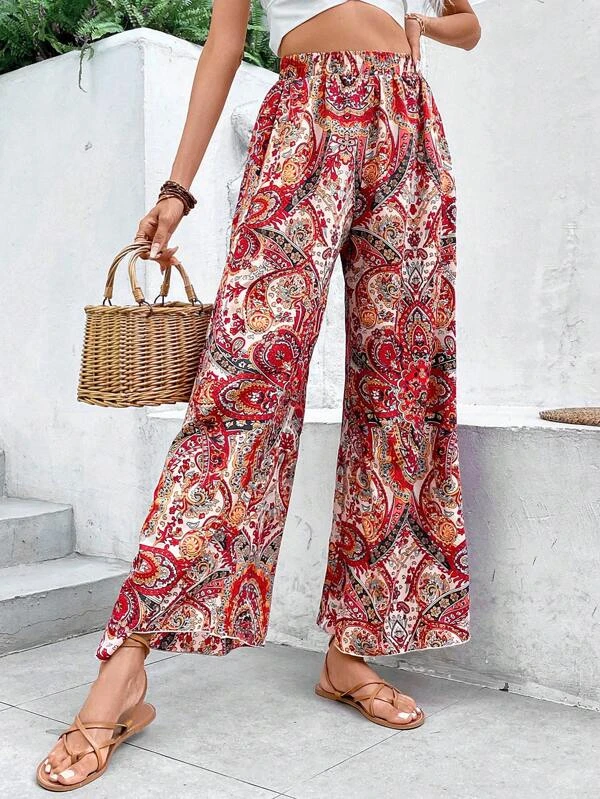 Red Women Pants