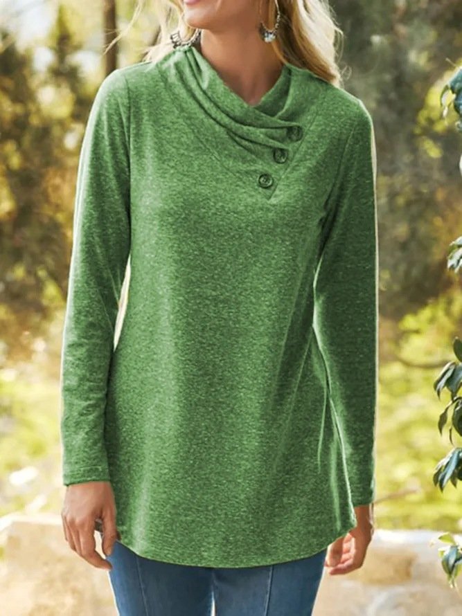 Green Plus Size Blouses