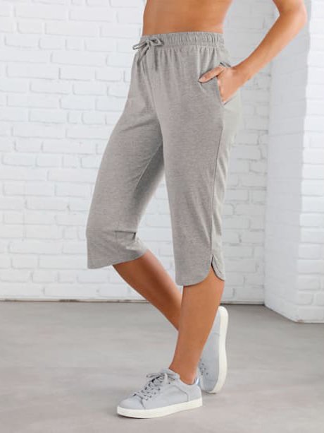Fashion Plain Drawstring Loose Capris Pants