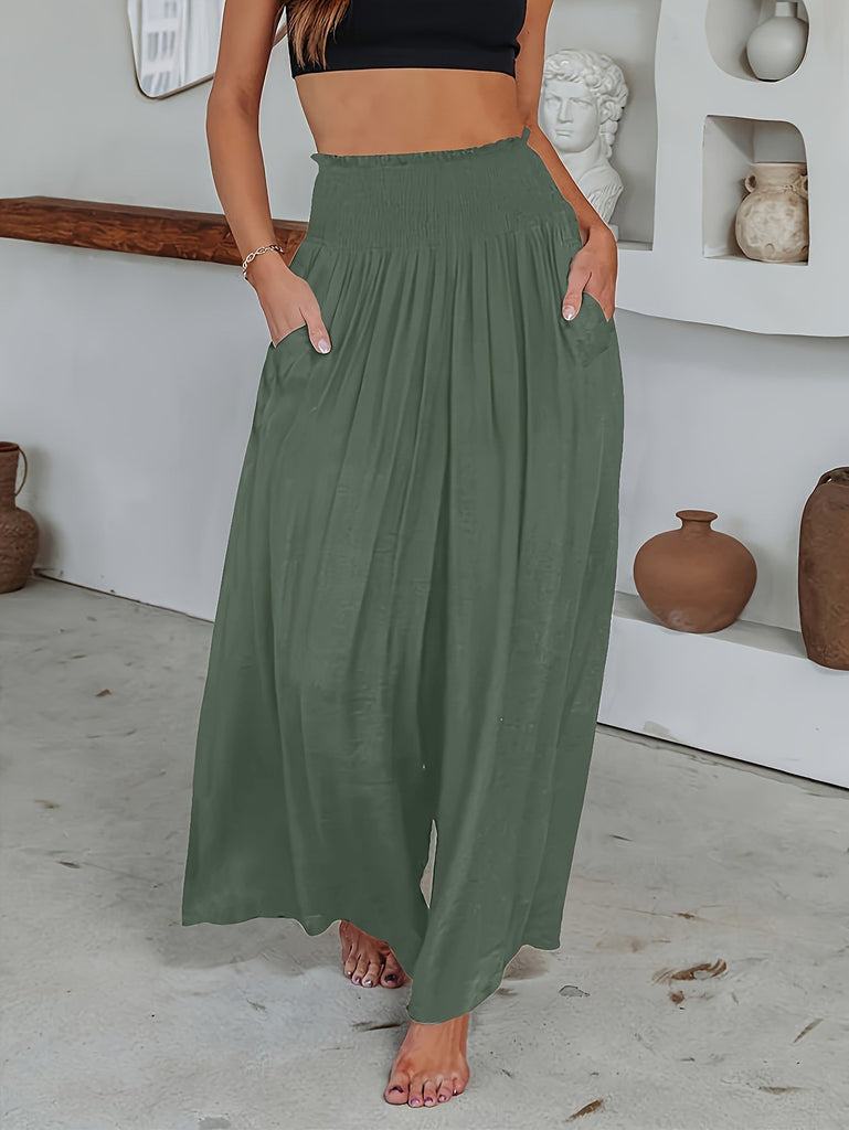 Green Women Pants
