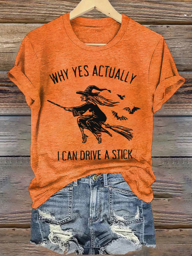 Casual Short Sleeve Crew Neck Halloween Regular T-Shirt