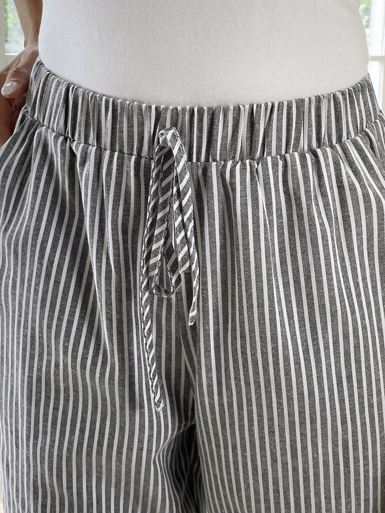 Gray Women Pants