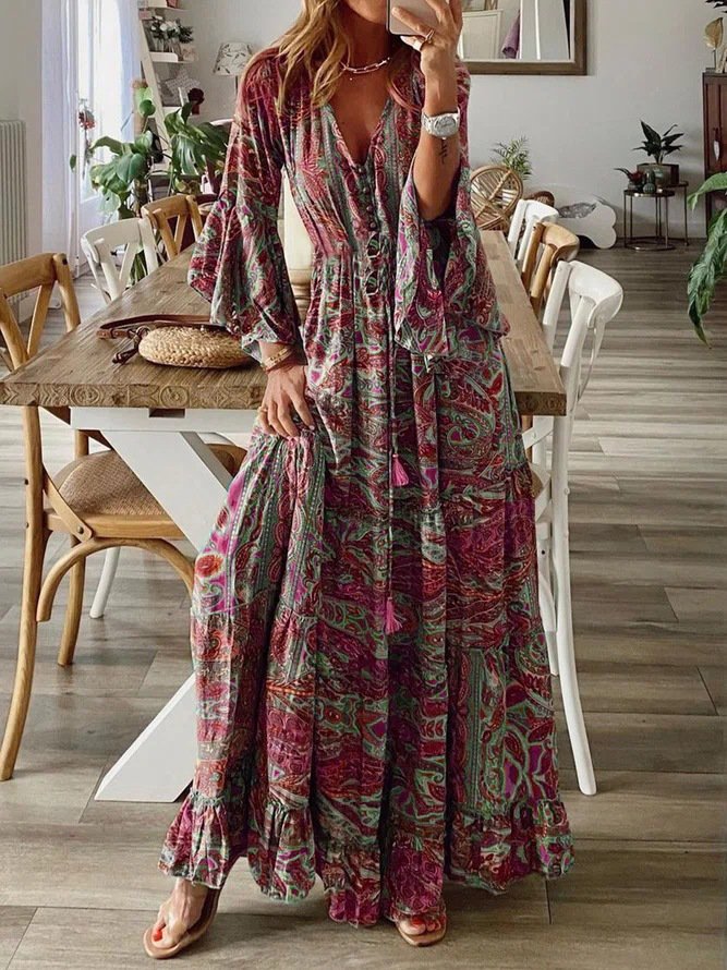 Red Plus Size Maxi Dresses