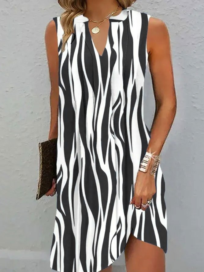 Stripe Short Dresses