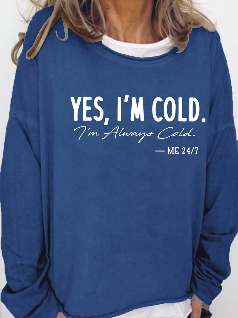 Fashion Crew Neck Long Sleeve Text Letters Casual Regular Sweatshirt