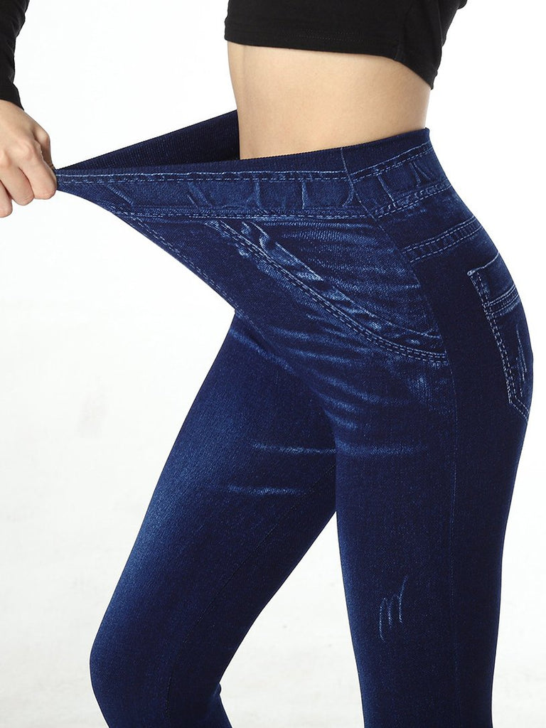 Fashion Plain Tight Ankle Leggings